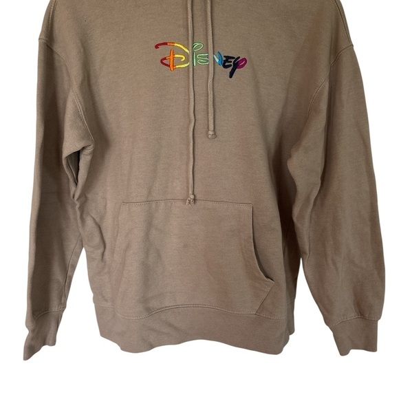 Disney Tops - Disney Beige Hoodie Multi-Color Disney Design